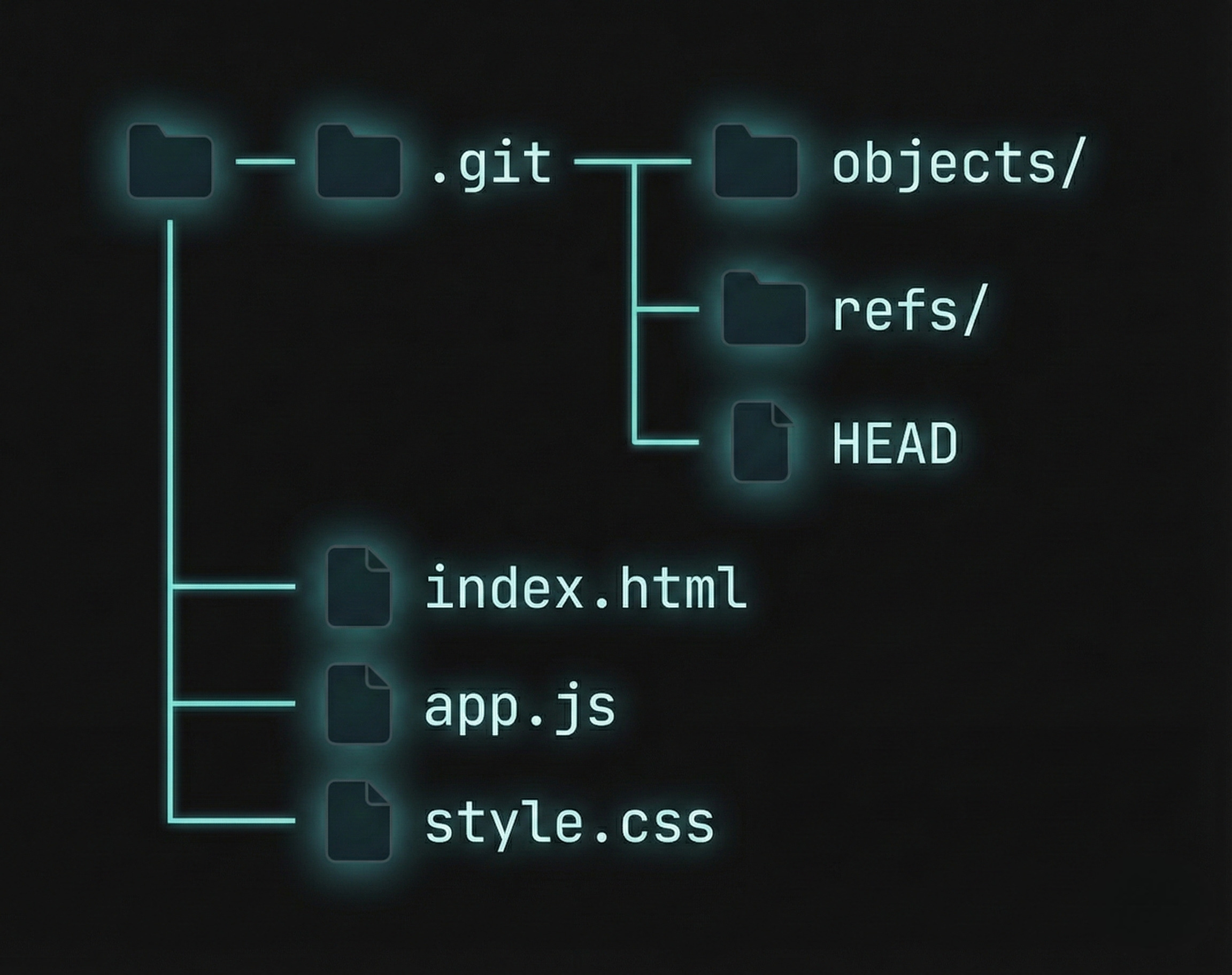 Git Repository Structure Diagram